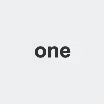 One